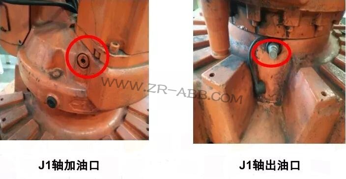 ABB機器人更換各軸潤滑油保養